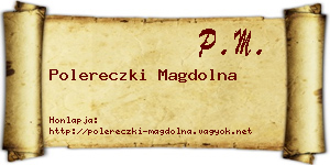 Polereczki Magdolna névjegykártya