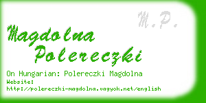 magdolna polereczki business card